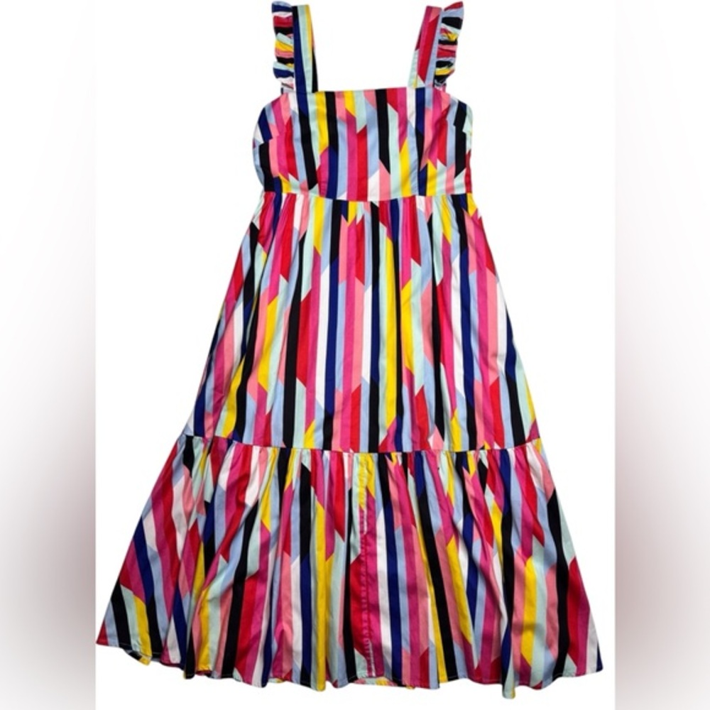 CROSBY by Mollie Burch Multicolor Striped Midi Dress